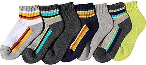 Trimfit Boys 14-Pack Multi Stripe Quarter Socks (S / 7-9 sock / 9-3 shoe size)2
