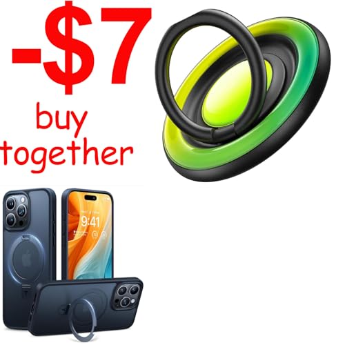 Magnetic Case & Magnetic Phone Grip Ring Holder Kickstand Spinner