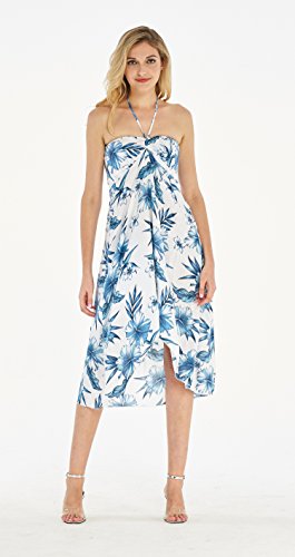 Image of Women's Hawaiian Luau Halter Dress in Signature Prints