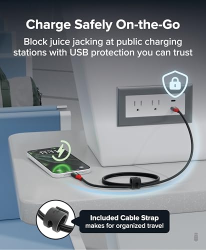 Image of Plugable USB C to USB C Cable, Data Blocker Charge Only Cable (1m /3.3ft): 240W Safe Fast Charging for MacBook, iPhone 15 /16, Galaxy S24, Steam Deck, and More USBC Devices (USBC-CC1M) (Pack of 2)