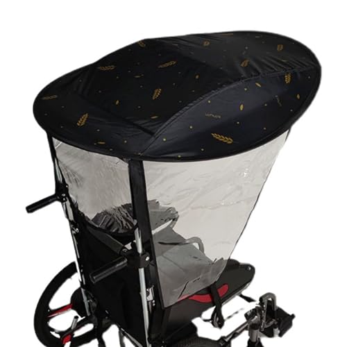 DPFCYBS Elektrischer Universal-Rollstuhl-Regenschirm Sonnen- Und Regensicheres Sonnensegel Tragbarer Rollstuhl-Regenschirm Für Draußen(Size:Mit Griff,Color:Regensicher) DPFCYBS Elektrischer Universal-Rollstuhl-Regenschirm Sonnen- Und Regensicheres Sonnensegel Tragbarer Rollstuhl-Regenschirm Für Draußen(Size:Mit Griff,Color:Regensicher)