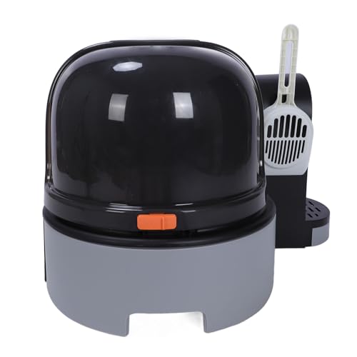Arenero Cerrado para Gatos Drfeify 53x42x41 cm Negro miniatura 3