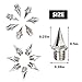 Track Spikes 110 Pieces 1/4 Inch Pyramid Shoe Spikes Replacements Track Stainless Steel Metal Extra Long Running Track Cross Country Spikes Shoes Track Spikes-Silver