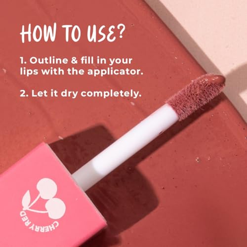 Image of Moody Drip Matte Liquid Lipstick - Cocoa Couture, with Jojoba Seed Oil & Vitamin E | Transferproof, Long Lasting & Vibrant Lip Colors That Last Upto 12 Hours | Paraben Free Lip Tint, 4ml