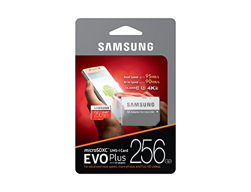 Image of Samsung Evo Plus 256GB UHS-I Micro SDXC Memory Card (MB-MC256GA)
