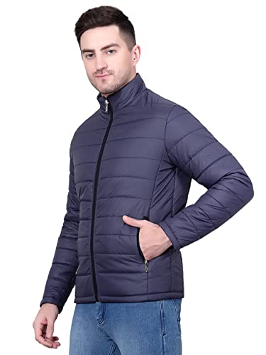 Image of KOTTY Men's Nylon Regular Solid Stylish Designed for Comfort and Warmth Puffer Jacket