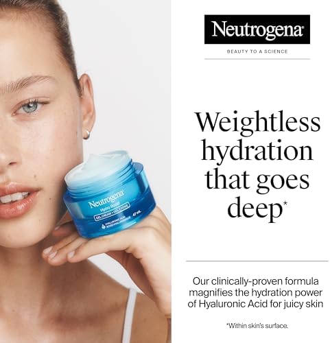 Neutrogena Hydro Boost Gel Cream Face Moisturizer - Oil-Free Facial Cream with Hyaluronic Acid for Dry Skin - Lightweight, Non-Comedogenic Daily Hydrating Formula, 47mL - 5