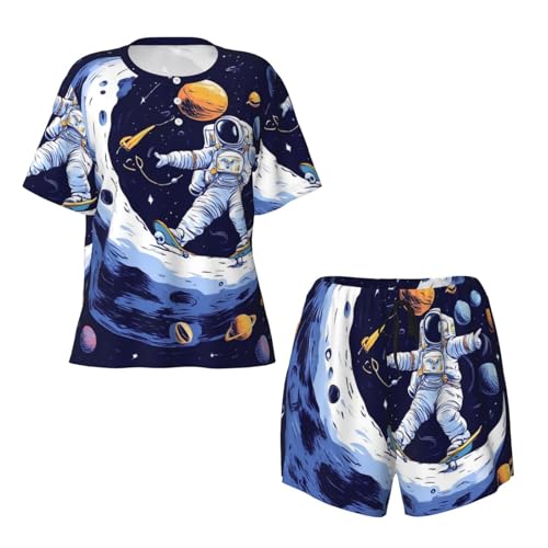 Women Girls Cotton Pajamas, Shirt and Pants4