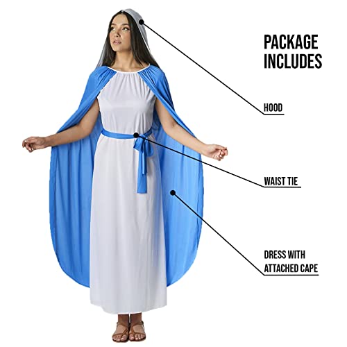 Morph Mary Costume, Virgin Mary Costumes Adult, Joseph Outfit, Disciple Costume, Nativity Costumes Adult, 2X-Large - Image 3