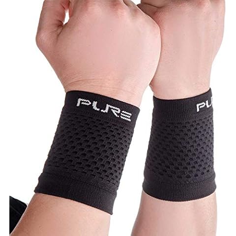 Lightweight Wrist Supports – Compression Wrist Sleeve, Relieve Carpal Tunnel, Arthritis (Medium, Midnight Black) Cover
