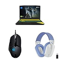 MSI Laptop (Intel i7 12th Gen/16GB RAM & SSD Storage/3060 Graphics)+Logitech G402 Gaming Mouse+Logitech G435 Gaming Headset – White