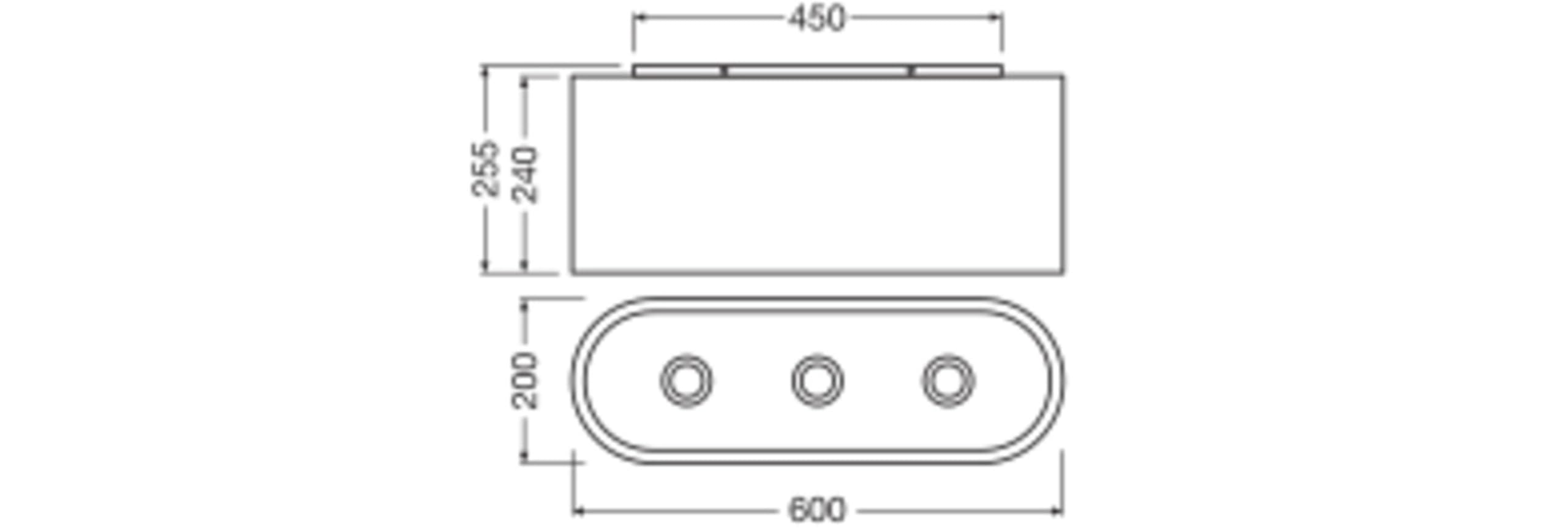 Osram Lámpara de techo de 3 focos, ovalada, color marrón, de cartón ondulado, E27, 600 mm de longitud, pantalla de material reciclado, sostenible mediante fuente de luz intercambiable, fácil montaje