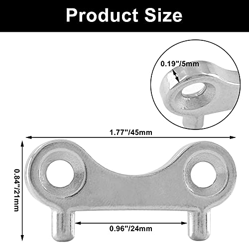 Jiozermi 2 Pcs Boat Gas Cap Key, Stainless Steel Deck Fill Plate Key, Boat Gas Key, Boat Gas Tank Key, Boat Fuel Cap Key, Marine Spare Key Replacement For Boat Yacht #TOP2