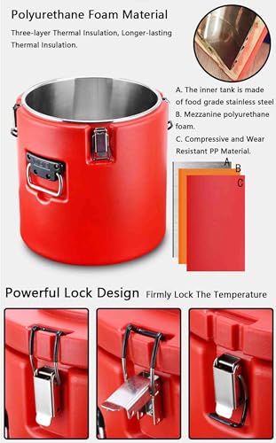 Cubo de transporte refrigerado comercial para té con leche 20L 3