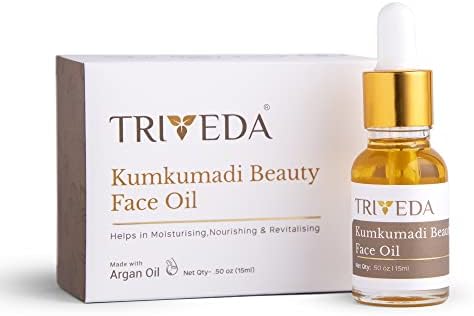 Kumkumadi Face Glow Oil for Skin,15 ml | Made with 21 Ayurvedic herbs | Cold pressed Argan oil, Saffron tailam | Helps in Dark spots, Pigmentation, Uneven Skin tone & Dullness