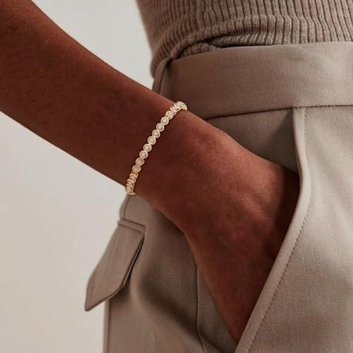 FANZE Tennis Bracelets for Women Dainty Trendy Adjustable Bracelet Jewelry Gift4