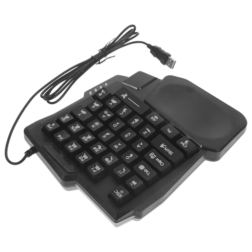 CLISPEED Clavier de Jeu Mécanique Rétroéclairé 35 Touches, Compact et Tactile, pour Gaming E-Sport et Usage Maison, Interface USB, Design Robuste Compatible Ordinateur