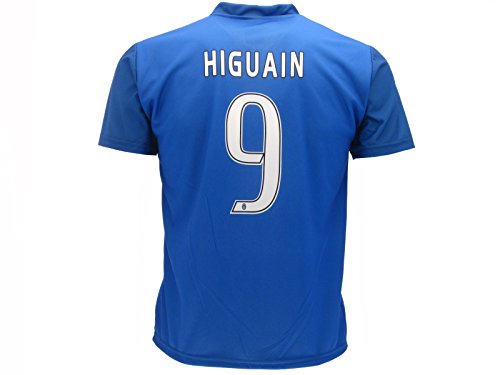 Juventus - Camiseta técnica para niño Higuain, número 9, réplica azul, oferta lanzamiento, producto (azul, años - 6)