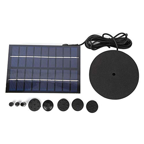 Solar Water Pump, 9V 2W Solar Powered Water Pump Mini Solar Power Fountain for Water Circulation
