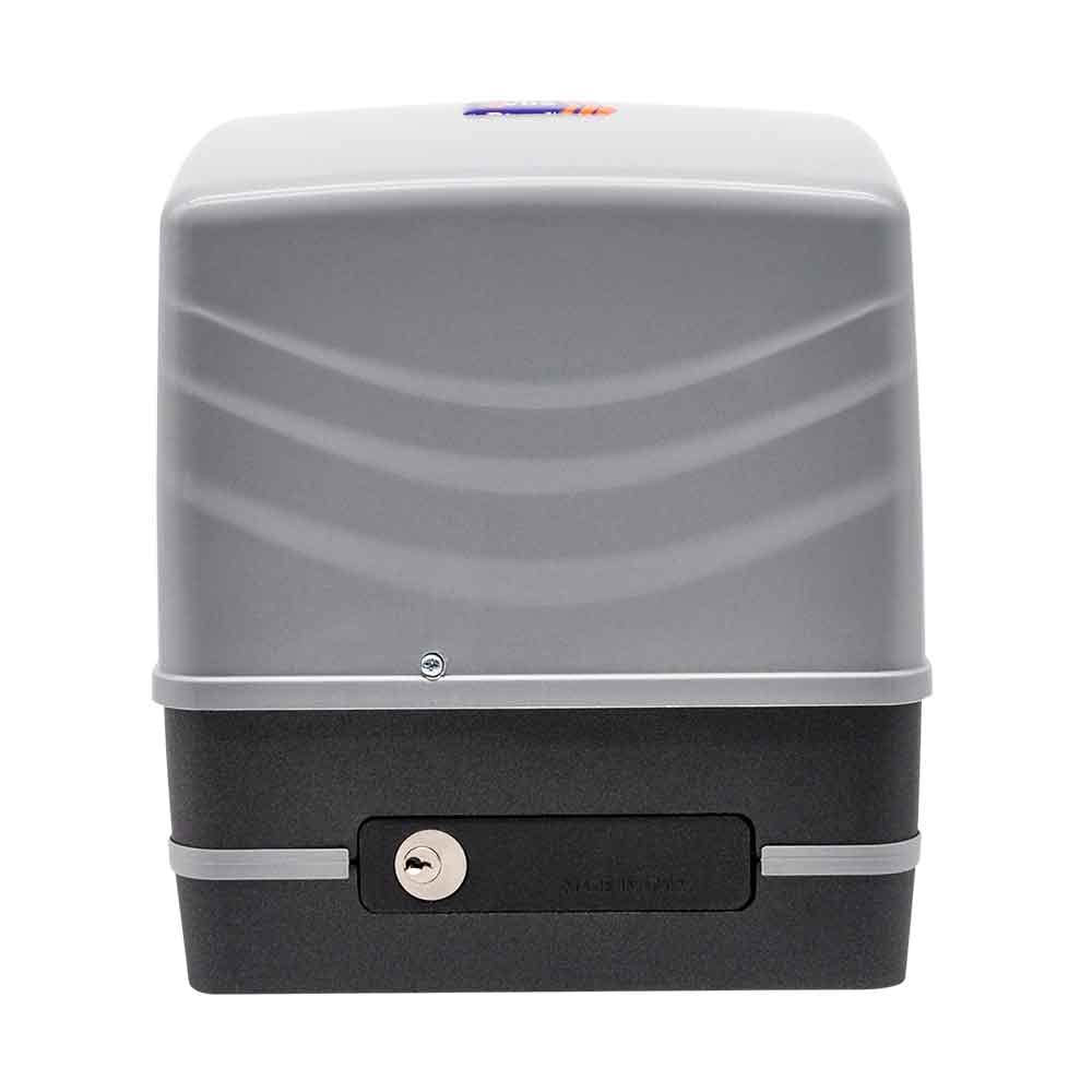 Motor para cancela o puerta de garaje corredera de hasta 600 Kg. Modelo: VDS SIMPLY 230V 600K. Incluye cuadro de maniobras y base de fijación.