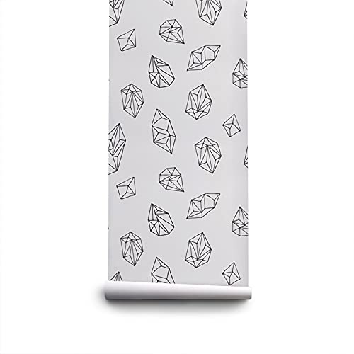 Papier peint lessivable dots bw chic 290x290cm pour masquer les murs abîmés - 3