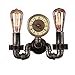 Produktbild Start Wandleuchte Vintage Eisenpfeife Kreative Wandleuchte Retro Wandbeleuchtung Industrielle Metall Steampunk Rustikale Schmiedeeisen Wandleuchte 2-flammig Flur Lampe Wandleuchte Wasserleitung Lichte