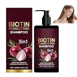 Onion & Rosemary Hair Growth Shampoo,Biotin Shampoo Treatment for Stronger,Moisturizes Scalp Strong Hair Roots,S/hampoo for Greasy Hair,Itchy Scalp Sham/poo,Anti Hair Loss Sham/poo,100ml