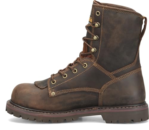 Image of Carolina 28 Series 8 inch Composite Toe Waterproof Work Boots for Men, EH-Rated | Mens Work Shoes with Slip-Resistant Grip, AG7 Footbed, Mesh Lining, Waterproof Shoes for Men, Steel Shank