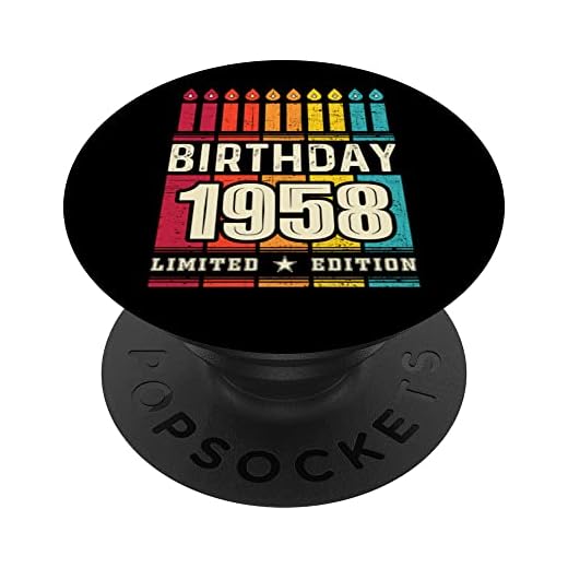 1958 Popsocket para teléfono edición limitada 1958 cumpleaños 1958 PopSockets PopGrip Intercambiable