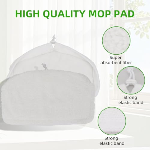 Image of Sgizoku SMP01 Replacement Mop Pads for for Kenmore SM2060 S200 Series Steam Mop - Reusable Washable Steam Microfiber Cloth Accessories - 3 Pack