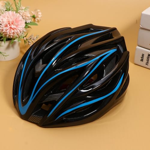 Casque de vélo pour VTT et skateboard bleu idéal pour activités de plein air