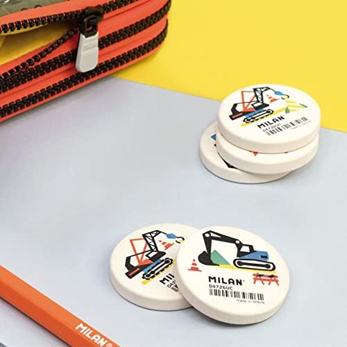 Display Box 26 Round Erasers D4726 Under Construction Special Series