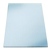 KAISER plastic® 3x Doppelstegplatten Polycarbonat 16/20-98 x 200 cm (5,88 m²) - Klar & UV-beständig - Hohlkammerplatten Xtra Strong - Stegplatten für Dach, Gewächshaus, Carport