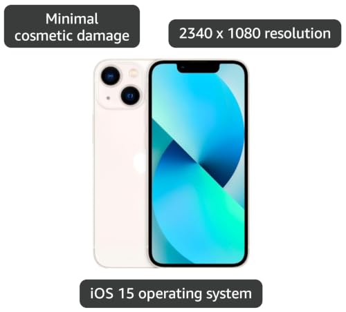Image of Apple iPhone 13 Mini, 512GB, Starlight - Unlocked (Renewed)