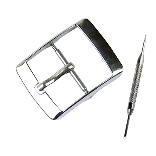 MCXGL 17mm Watch Straps Stainless Steel Replacement for Swatch Buckle Watchband Clasp