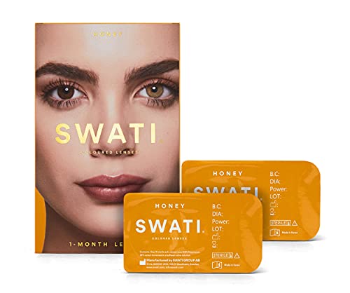 SWATI Compatível - Coloured Contact Lenses 1 Mês - Honey