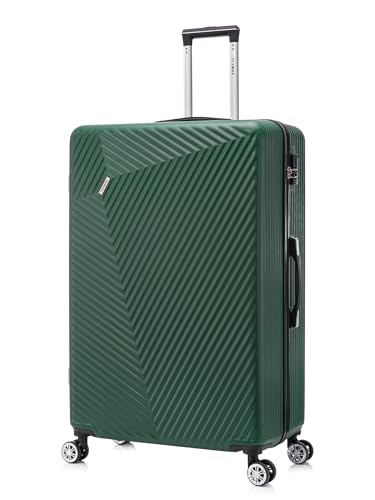 FLYMAX 29" Large Suitcases on 4 Wheels Lightweight Hard Shell Luggage Durable Check in Hold Luggage Built-in 3 Digit Combination Royal