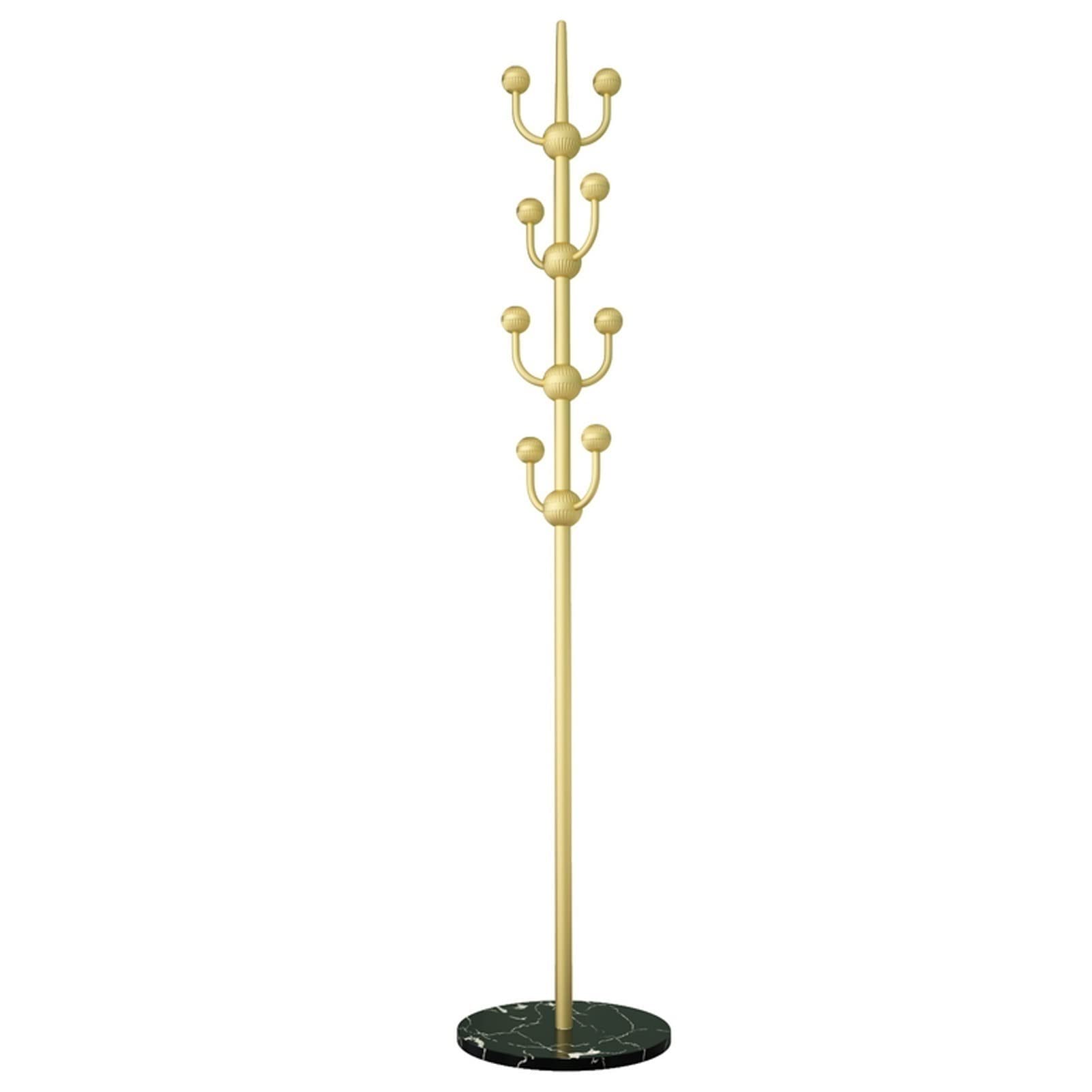 AHGFTYRDT Coat Rack Freestanding Metal Single-pole Tree-shaped Coat Rack Living Room Bedroom Corridor Coat Rack Home Floor-standing Coat Rack Marble Base Hall Tree