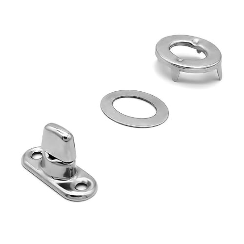 Deolven Fermoir Sac, 12 Ensembles Attaches Fermeture à Bouton Tournant, Accessoires pour Sac a Main, Verrous à Torsion pour Couverture en Toile de Canopée de Bateau – vue 4