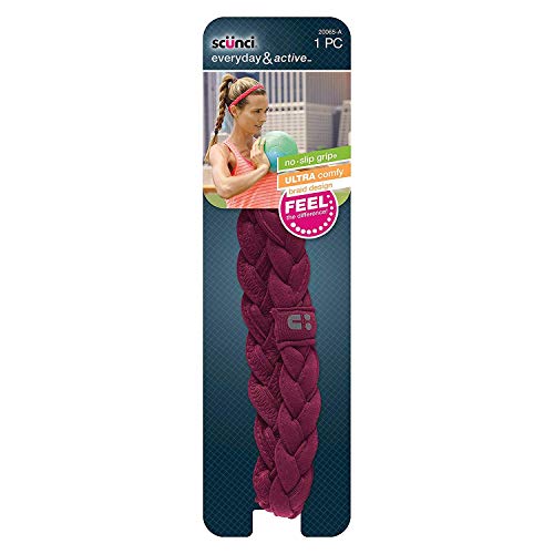 Scunci Everyday & Active No-Slip Grip Braid Headband - 20361-A (1 PC)