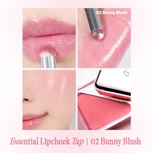 CLIO PROFESSIONAL CLIO Essential Lip & Cheek Tap, Pocket Blush, Creamy & Blendable Color For Lips and Cheeks, Contour & Highlight Face, Buildable Dewy & Natural Glow Finish, Non-Greasy, Travel-Sized (04 FROM BERRY)