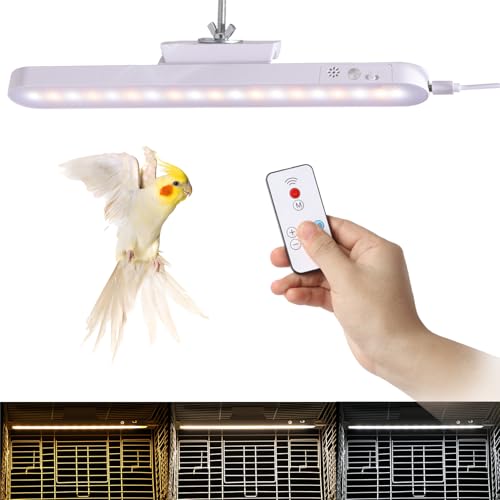 Bird Cage LED Decorative Light 3 Color Temperatures Adjustable Adjustable Brightness Remote Control with Timer USB Charge & Direct Plug