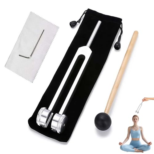 Harmonifork the 128hz Therapy Instrument Tuning Forks for Healing Metal Sound Vibration Tool for Relaxation Includes Mallet Storage Pouch