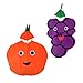 Sharplace 2X Traje de Naranja UVA Fruta Tela No Tejida Cabritos Una...