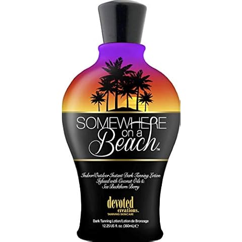 Somewhere on a Beach, Instant Dark Tanning Lotion Cover