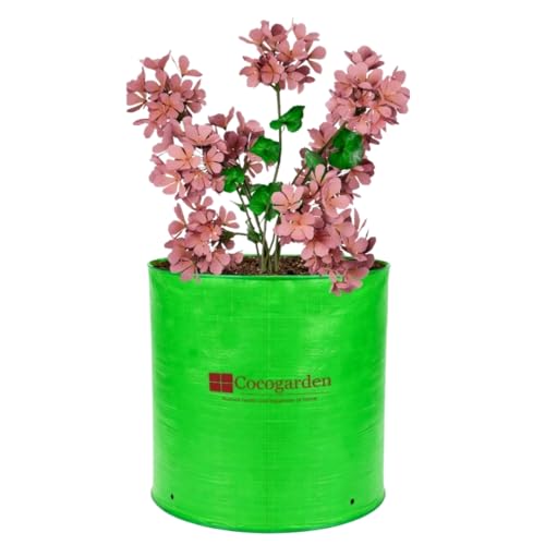 COCOGARDEN HDPE UV Protected Green Round Shaped Grow Bags 12X12 i...