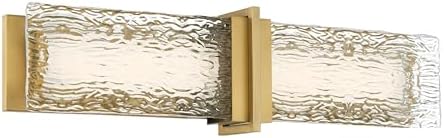Minka Lavery 5662-732-L Lumina 26" Wide Bathroom Vanity Light - Legacy Brass with Clear Textured Glass