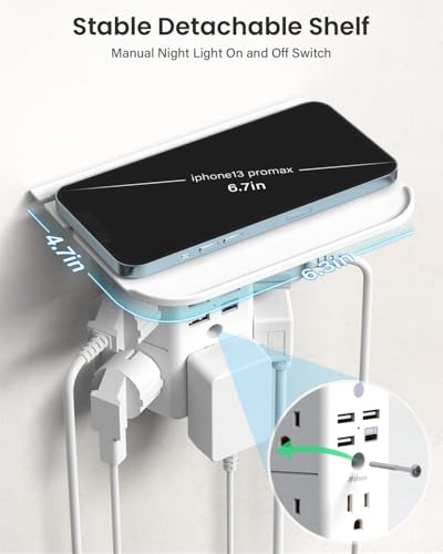 Image of mifaso Type C Wall Charging Adapter for Smartphone (1C3A), White