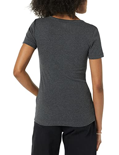 Image of Amazon Essentials Women's Slim-Fit Short-Sleeve Crewneck T-Shirt, Pack of 2