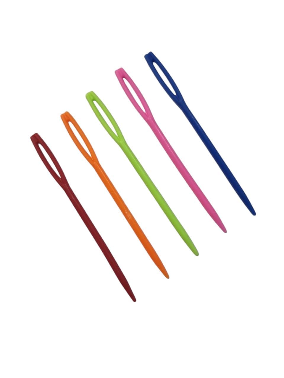 Krytone®100Pcs Knitting Large Eye Sewing Needles, 9cm Plastic Weaving Yarn Needles for Learning, Safety Embroidery, Kids DIY Sewing, Handmade Crafts-picture-22